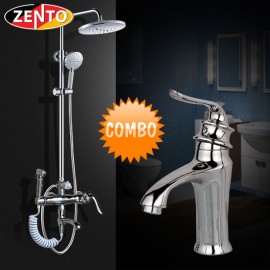 Combo sen cây vòi lavabo Zento Classic KM108